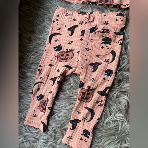 🌙🐈‍⬛ Baby Girls Aesthetic Halloween Pajamas - Picture 2 of 7